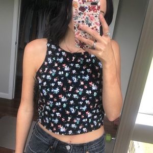 floral crop top